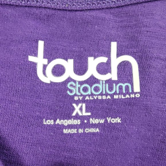Touch Stadium By Alyssa Milano Womens XL Purple Shirt TCU Horned Frogs - Picture 4 of 11